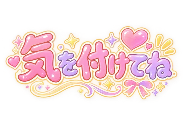 気を付けてね