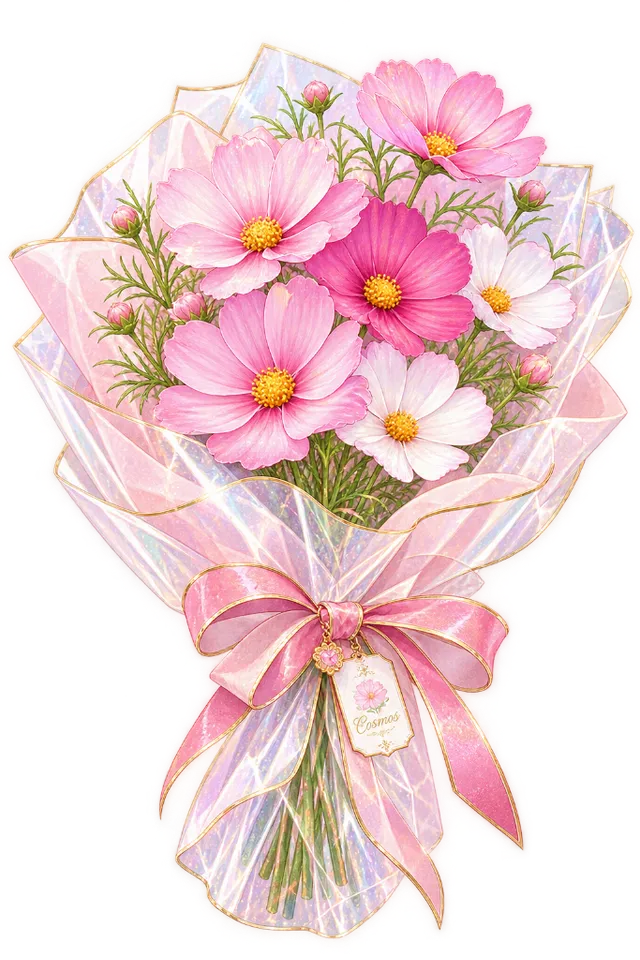 秋桜の花束