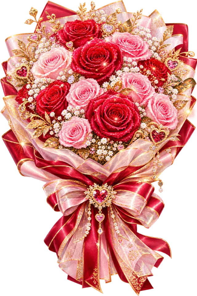 赤の花束