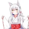 白狐巫女さんのアイコン