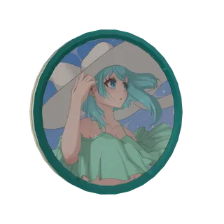 3Dアラームボイスメダル（海色せあ - VTuber水着写真集 - ）