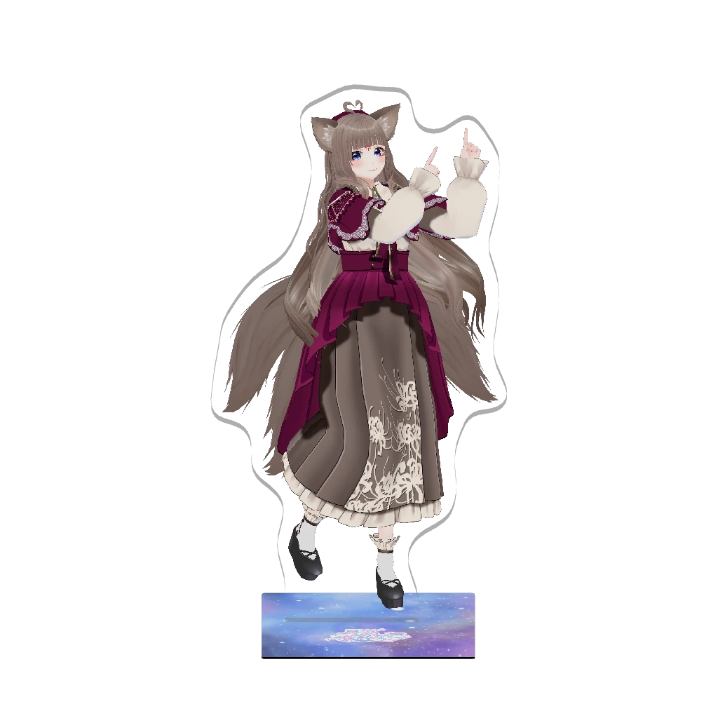 3Dアクリルスタンド（狐花てん - 届けわたしの声歌枠リレー - ）