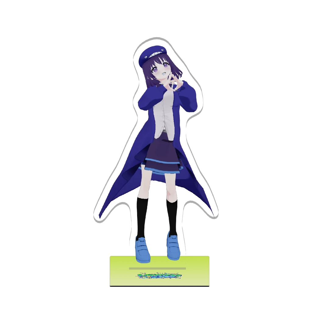 3Dアクリルスタンド（くじらちゃん - LEAFFESSUPER! - ）