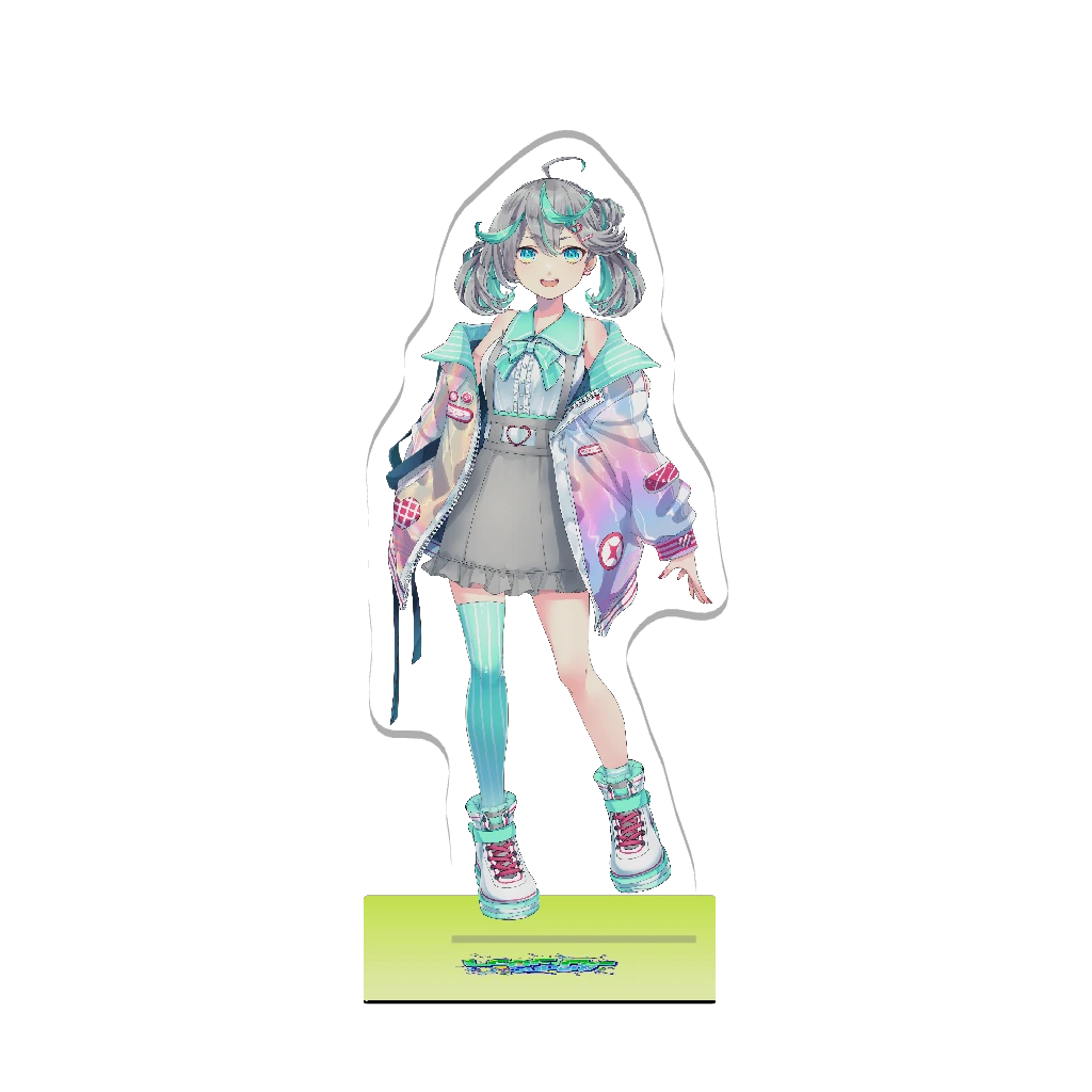3Dアクリルスタンド（ぽこみんと - LEAFFESSUPER! - ）