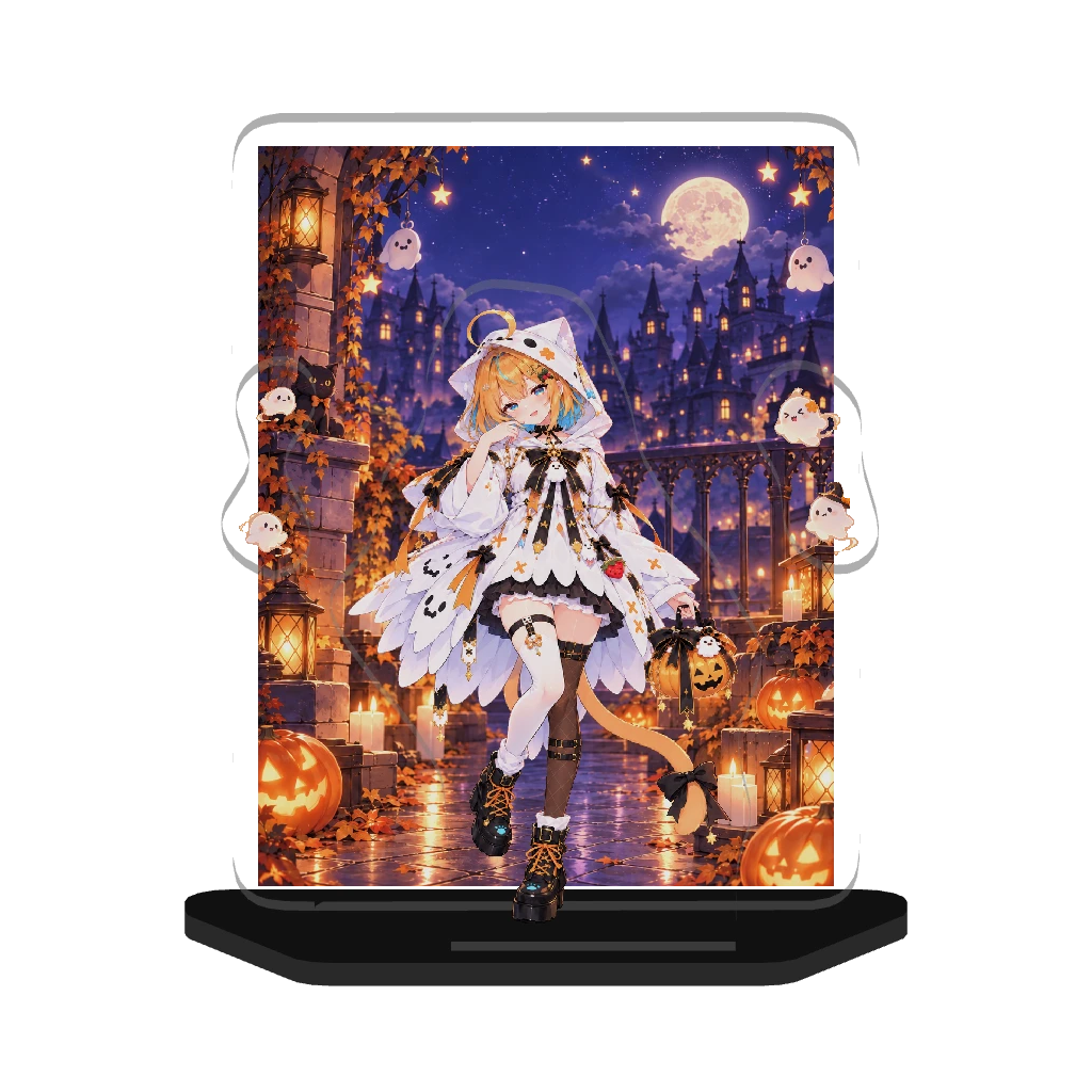3Dジオラマアクリルスタンド(にゃむ)ハロウィン2026
