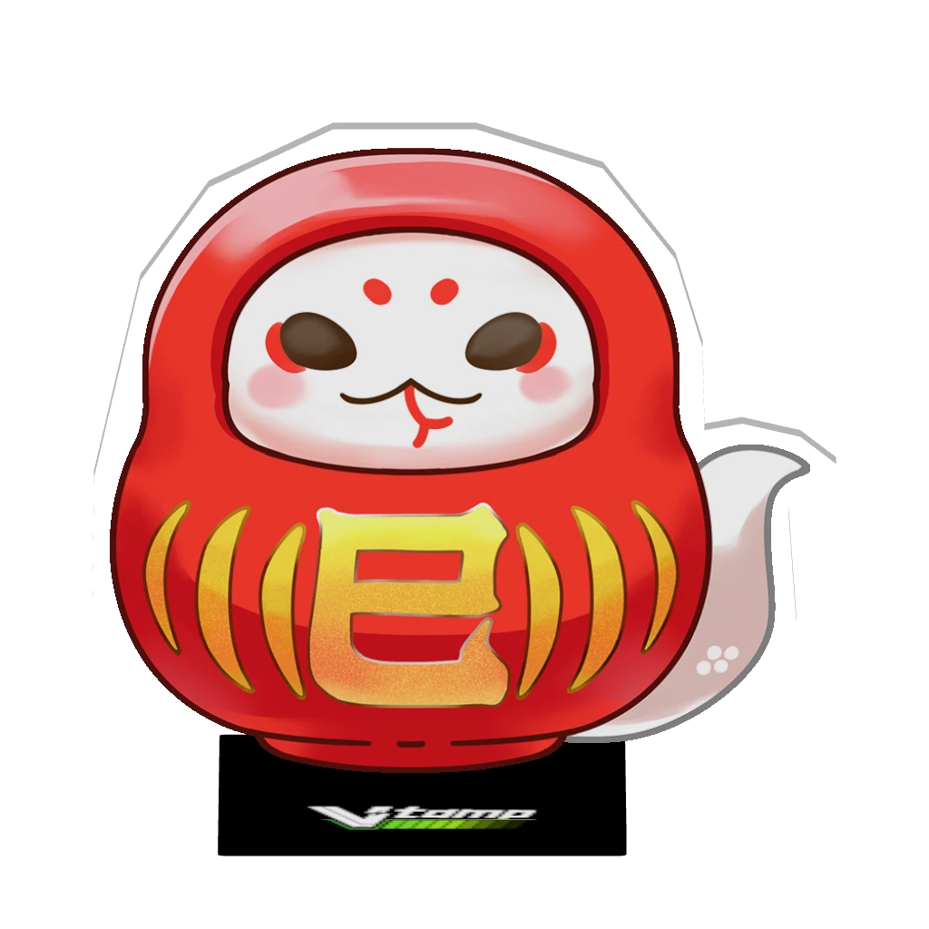 3Dアクリルスタンド（正月- 達磨）