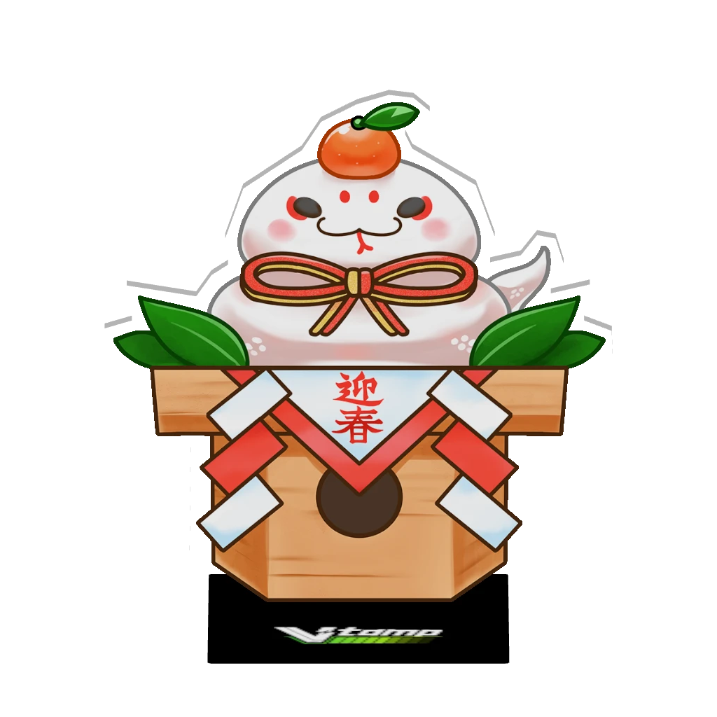 3Dアクリルスタンド（正月- 鏡餅）
