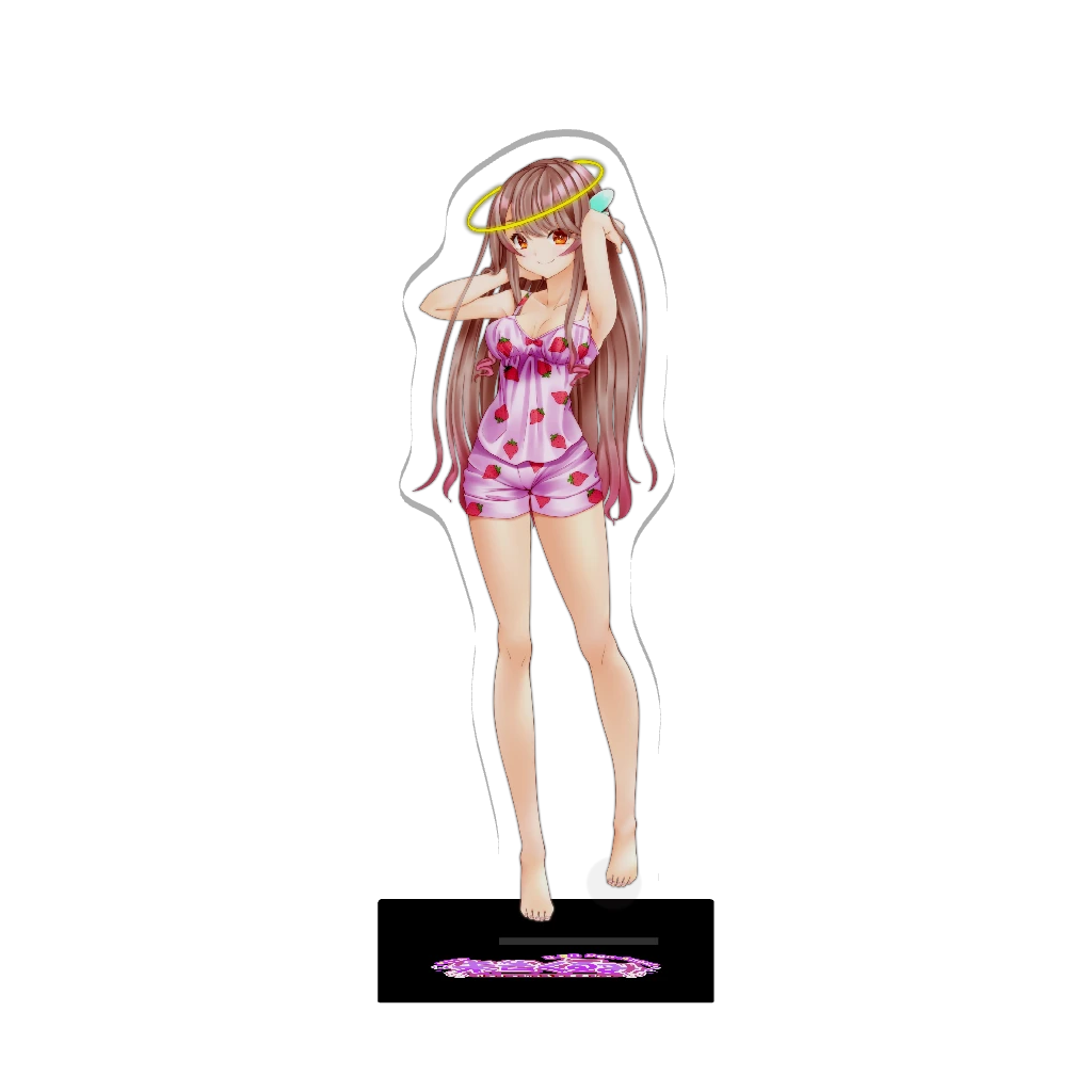 3Dアクリルスタンド（朱雀くるみ）いちごパジャマ