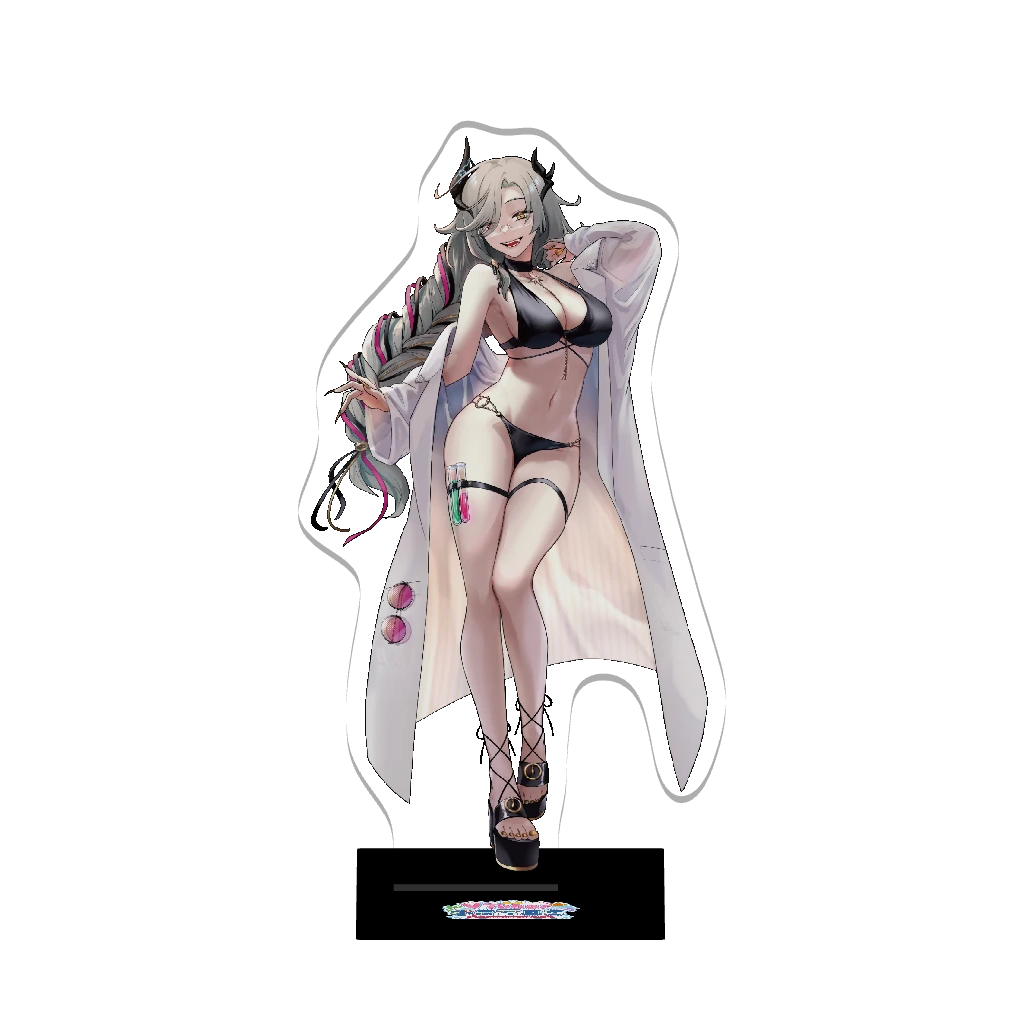 水着歌枠リレー3Dアクリルスタンド（アカシ・ニコ）