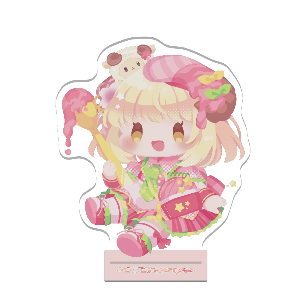 3Dアクリルスタンド（ひつじ）いちご大好き①