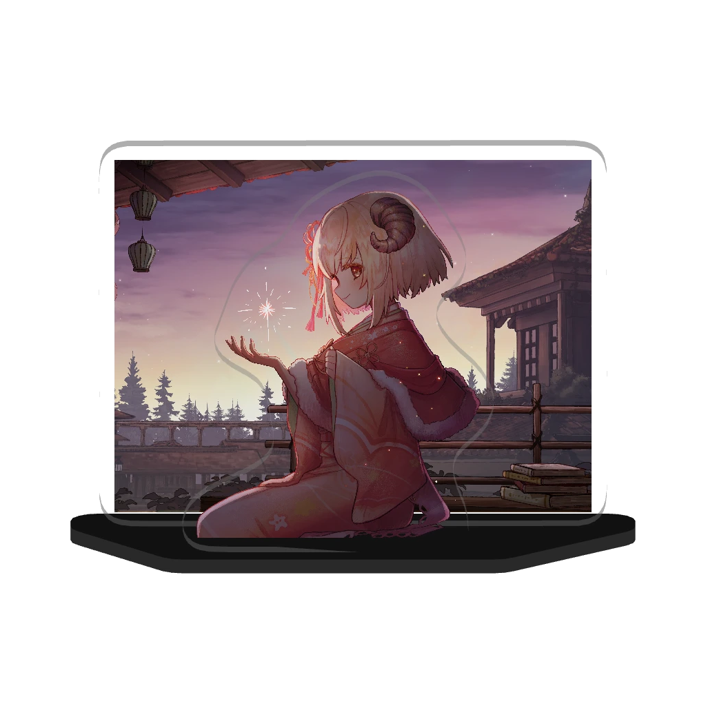 3Dジオラマアクリルスタンド(ひつじ)昼
