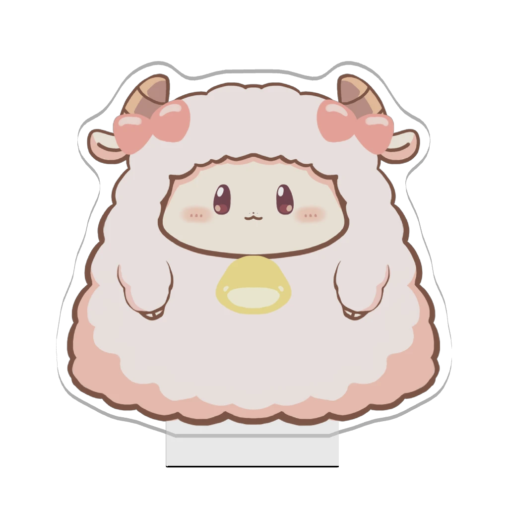 3Dアクリルスタンド（ひつじ）けだま④