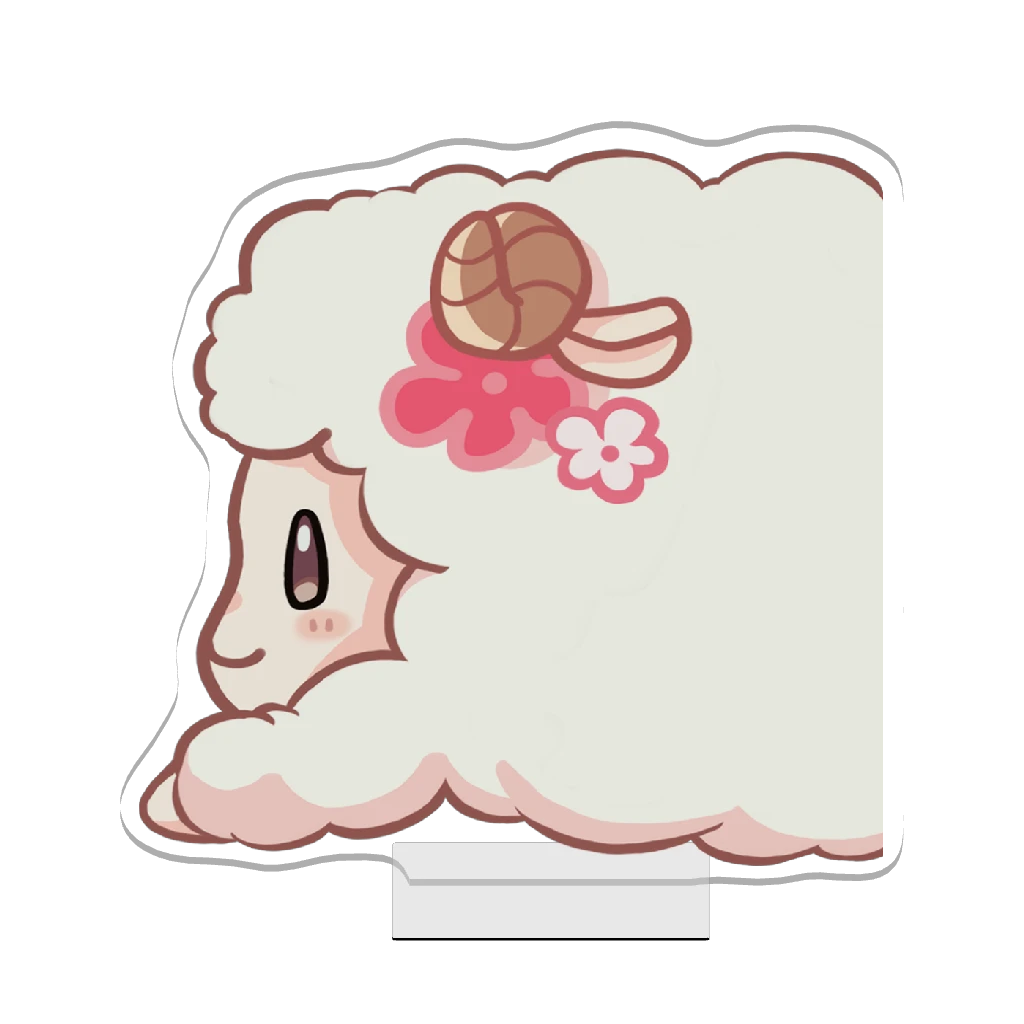 3Dアクリルスタンド（ひつじ）けだま⑩-1
