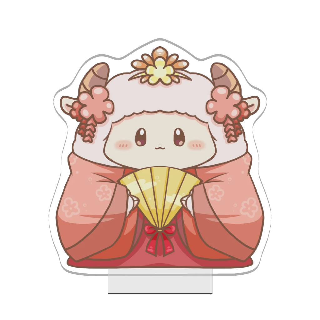 3Dアクリルスタンド（ひつじ）けだま3月