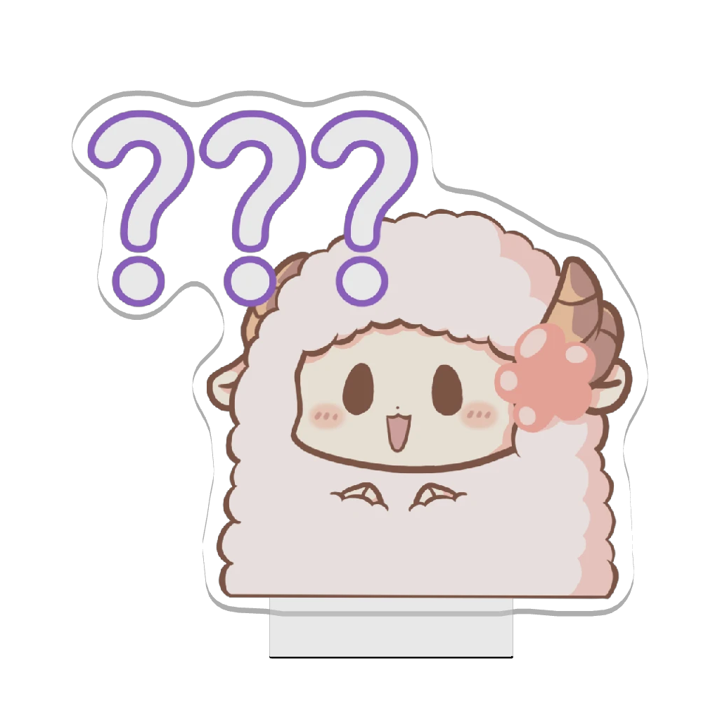 3Dアクリルスタンド（ひつじ）？？？