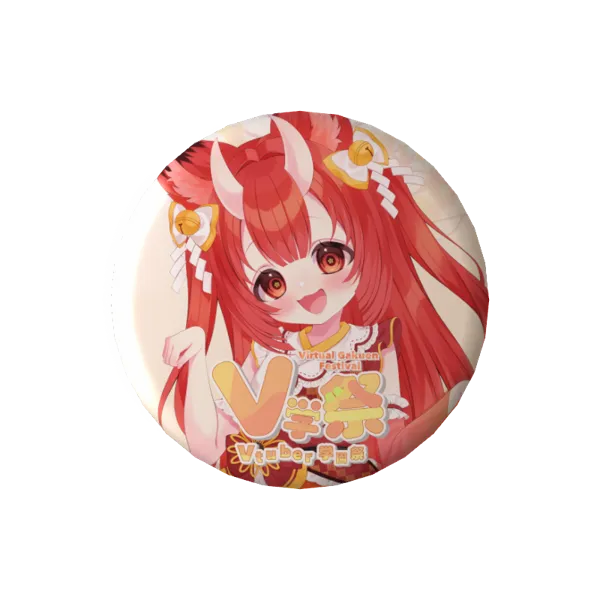 狐ノ里たけのこの缶バッジ(V学祭)
