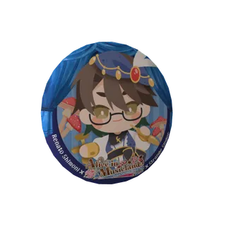 3D缶バッジA( Vミュージカル部 - 下仁玲奈人【いもむし】)