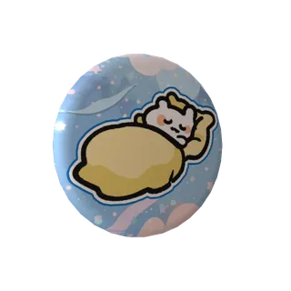 3D缶バッジ（ちなっち おやすみ②）