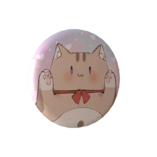 萌月いろり🐈🍬の缶バッジこたつくん