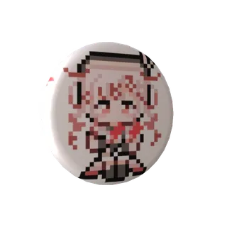 桜結こえびの無料缶バッジ【ドットペンラこえび】