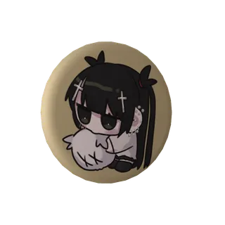 しじみもちの缶バッジ