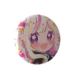 逆十字はぴたんの缶バッジ-キラキラはぴたん