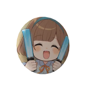 3Dアラームボイス缶バッジ（夕凪みちる -あんすてーじV- ）