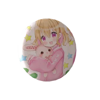 夢咲 乃彩(ﾕﾒｻｷ ﾉｱ)の無料缶バッジうさぎさんと一緒