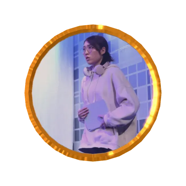 逢海ひかり「狂人だけです」(「ひみつ、大丈夫そ？」セリフ付き3Dボイスメダル)