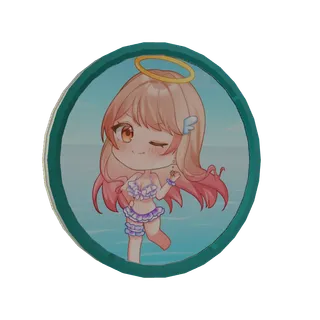 3Dアラームボイスメダル（朱雀くるみ - VTuber水着写真集 - ）