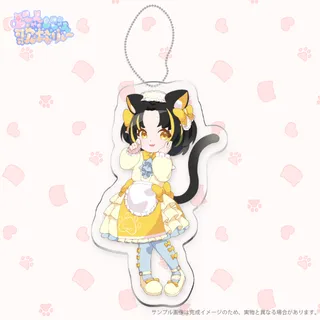 にゃんにゃん歌枠リレーアクリルキーホルダー(夕月ティア)
