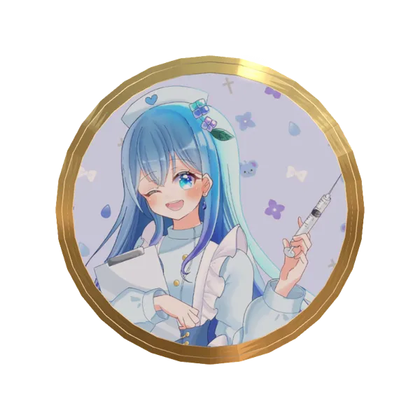 水乃あまねのボイスシナリオメダル（僕が怪我で上手く食べられないことをいいことにナースがあーんしてきて…）