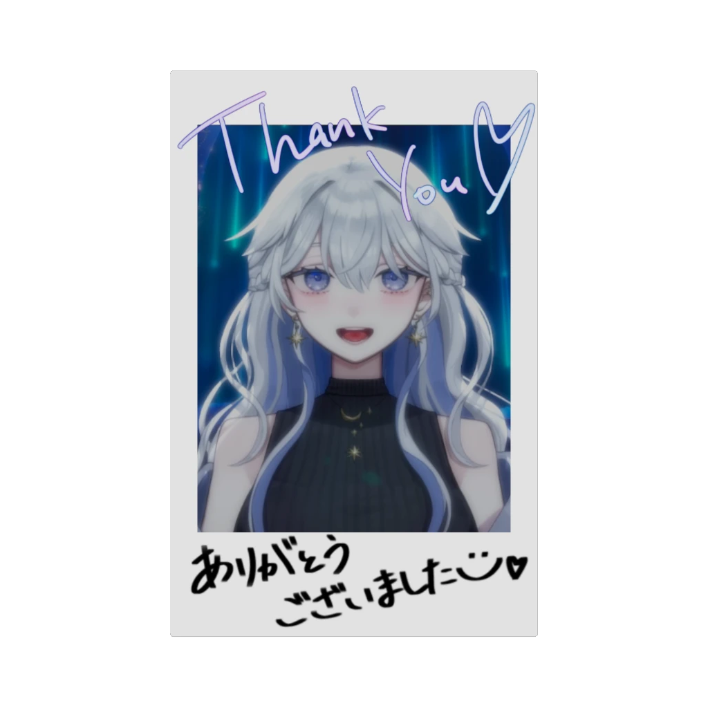 3Dフォトカード（青星あお）