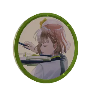 3Dアラームボイスメダル（白玉響ふわり - 1日よろしくボイス - ）