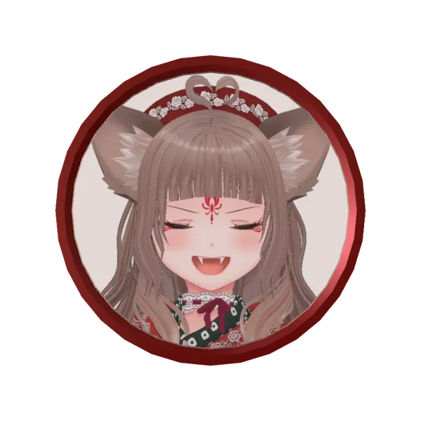 3Dアラームボイスメダル（狐花てん③）