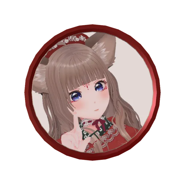 3Dアラームボイスメダル（狐花てん④）