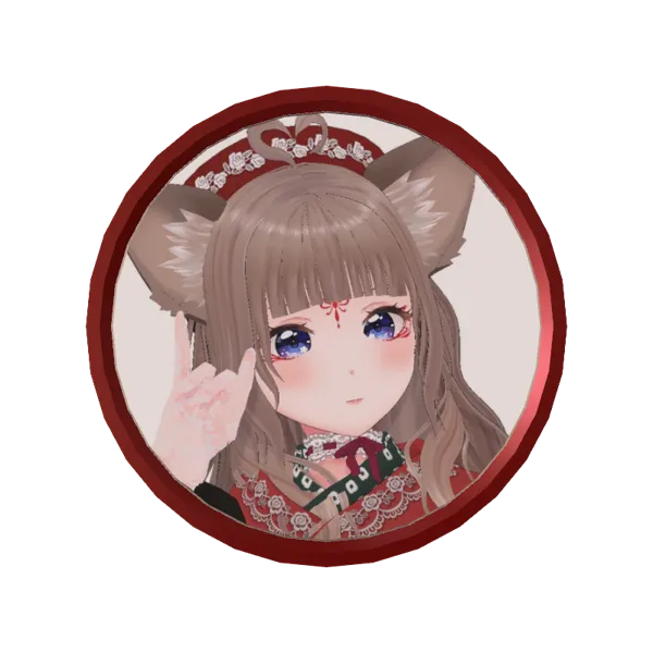 3Dアラームボイスメダル（狐花てん⑥）