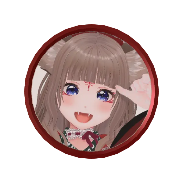 3Dアラームボイスメダル（狐花てん⑦）