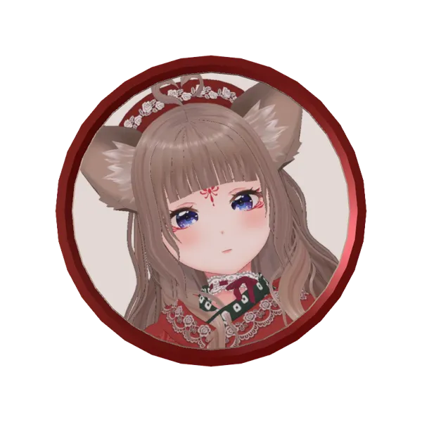 3Dアラームボイスメダル（狐花てん⑧）