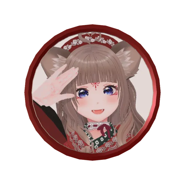 3Dアラームボイスメダル（狐花てん⑨）