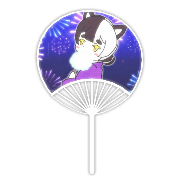隠神きなこのうちわ