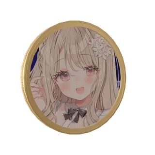 小石夕乃の4月活動1周年記念メダル