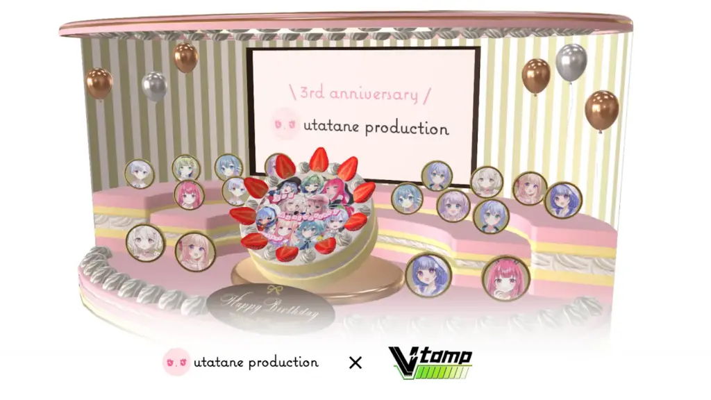 VTuber事務所「うたたねプロダクション」と連携して３周年記念グッズを発売。