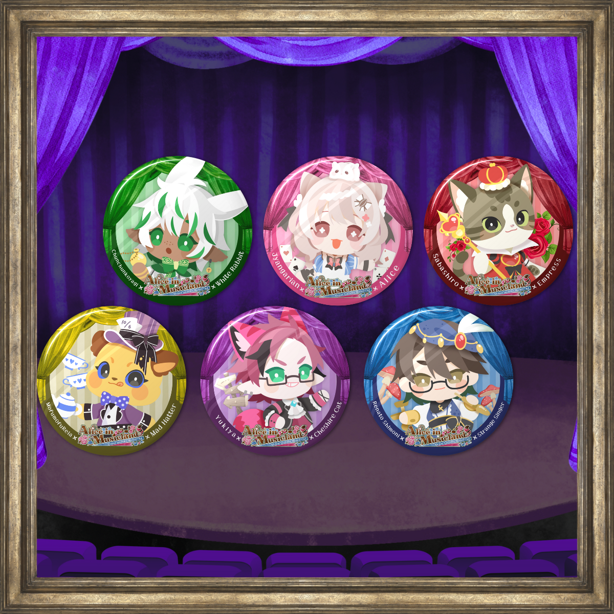 リアル缶バッジ(メンバー6名全員)