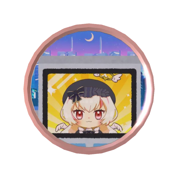 音無 のあ🧸🎧💫💸の応援メダル(都内60面大型ビジョンでCM放映企画)