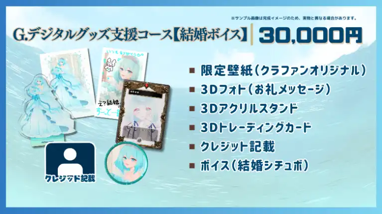G.デジタルグッズ支援コース【結婚ボイス】