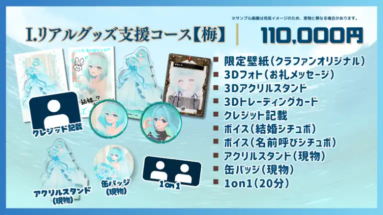I.リアルグッズ支援コース【梅】