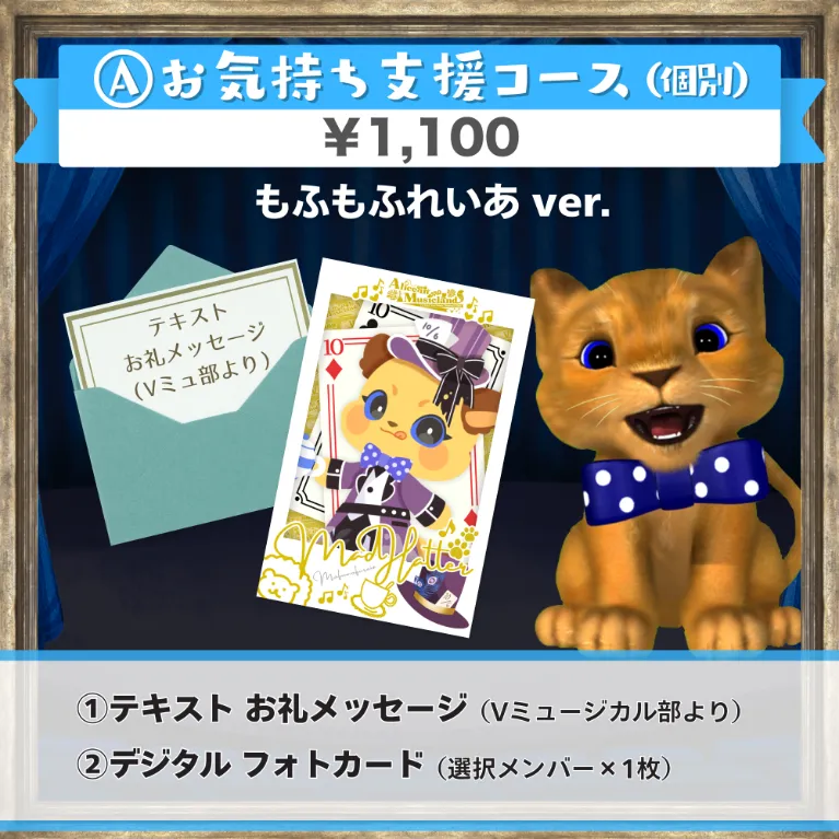A:お気持ち支援コース(もふもふれいあver.)