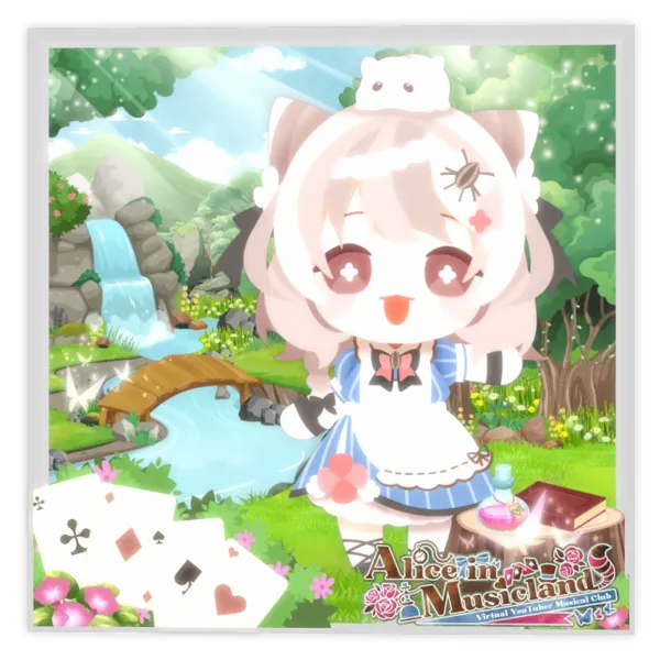 3Dアクリルブロック( Vミュージカル部 - じゃんがりあん【アリス】)
