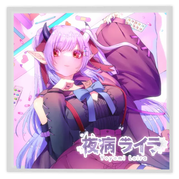 3Dアクリルブロック（夜病ライラ2025生誕記念）